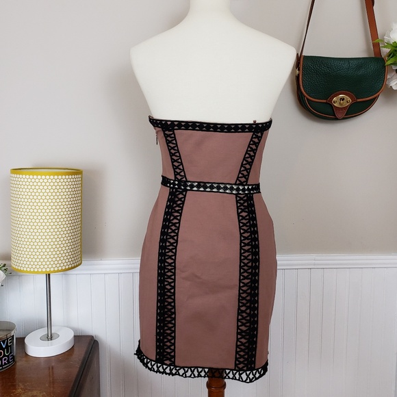 Free People City Lights Mink Strapless Dress NWOT - Picture 4 of 7